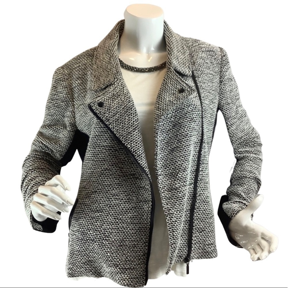 Willi Smith Moto Jacket,Gray,Size Large 🥼